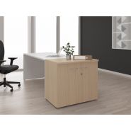 Armoire hauteur bureau portes battantes garance l80 x h72 cm