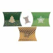 Boîte cadeau berlingot avec ficelle 19x15.5x5cm - set de 3