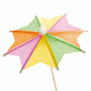 Décors assortis pour glaces Ombrelle bois 10cm - par 144