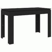 Décoshop26 - Table de salle à manger design moderne 120 x 60 x 76 cm bois d'ingénierie noir DEC036878 - noir Bois massif 3000261447092