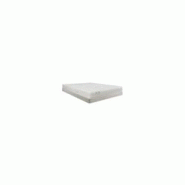 Ensemble matelas et sommier PACK COSY Acier et Bois écru ivoire 160x200 SIMMONS - beige acier 3554528136590