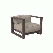 Fauteuil lounge Posidonia - brun