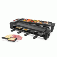 Grill à raclette Emerio Gourmet – Sans PFAS – Revêtement ILAG – 8 poêlons et spatules – 40,6 x 10 cm – RG-132098.2 - noir plastique 7333282033668 Grill à raclette Emerio Gourmet – Sans PFAS – Revêtement ILAG – 8 poêlons et spatules – 40,6 x 10 cm – RG-132098.2 - noir plastique 7333282033668