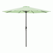 Helloshop26 - Parasol de jardin polyester acier 300 x 230 cm vert pastel 03_0008050 - vert acier 3001912447768