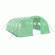 Helloshop26 - Serre tente abri plante fleur légumes avec cadre en acier 24 m² 6 x 4 x 2 m vert 02_0044562 - 3000220253702 Helloshop26 - Serre tente abri plante fleur légumes avec cadre en acier 24 m² 6 x 4 x 2 m vert 02_0044562 - 3000220253702