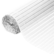 Nature écran de jardin à double face pvc 1x3 m blanc 428517