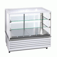 Roller Grill vitrine de comptoir réfrigérée ventilée blanche, ouverture arrière, 1200 mm CD 1200 W - blanc verre CD 1200 W