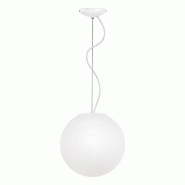 ROSSINI ILLUMINAZIONE Lampe À Suspension Emily Rossini Group - Diamètre 30Cm, Verre Soufflé Satiné Blanc, Douille E27 Ip20, Style Moderne Et Minim