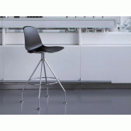 Lot de 4 chaises hautes pivotantes Epoca en polypropylène Lot de 4 chaises hautes pivotantes Epoca en polypropylène