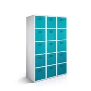 Vestiaire multicases   15 compartiments - 120 cm de largeur