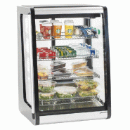 Vitrine réfrigérée à poser vitrée température 2 à 12 °c 129l - PCVR129L