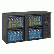 Arrière bar 2 x 2 tiroirs vitrés - CAB22TV | Casselin