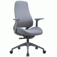 Chaise de bureau ergonomique pivotante, accoudoirs et assise coulissante, soutien lombaire et dossier oscillant, hauteur réglable - ZIK - gris multi- Chaise de bureau ergonomique pivotante, accoudoirs et assise coulissante, soutien lombaire et dossier oscillant, hauteur réglable - ZIK - gris multi-