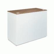 Comptoir Cage chêne clair 1 tiroir 2 tablettes 120x60x93cm