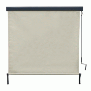 Décoshop26 - Store enrouleur de fenêtre uuvent vertical brise-vue protection UV 50 250 x 180 cm crème-beige 04_0005775 - beige 3000261498476