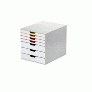 Durable Boîte à tiroirs MIX 7 762727 7 tiroirs gris/couleur - 762727 Durable Boîte à tiroirs MIX 7 762727 7 tiroirs gris/couleur - 762727