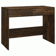 Helloshop26 - Bureau table poste de travail meuble d'ordinateur informatique étude chêne fumé 101 x 50 x 76,5 cm Aggloméré brun 02_0023569 - 3000 Helloshop26 - Bureau table poste de travail meuble d'ordinateur informatique étude chêne fumé 101 x 50 x 76,5 cm Aggloméré brun 02_0023569 - 3000