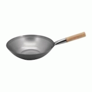 Hostelnovo del Valles Hostelnovo – Wok en acier trempé à fond plat, 33 cm - acier K296 Hostelnovo del Valles Hostelnovo – Wok en acier trempé à fond plat, 33 cm - acier K296