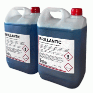 Pack de 2 bidons de liquide de rinçage professionnel 5 kg BRILLANTIC pour lave-vaisselle automatiques de cuisine professionnelle CHR. - BRILLANTIC x2
