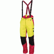 Pantalon de sécurité forestière confort taille 50 jaune néon/rouge 60 % PES / 40 % coton LEIPOLD+Dà-HLE Pantalon de sécurité forestière confort taille 50 jaune néon/rouge 60 % PES / 40 % coton LEIPOLD+Dà-HLE