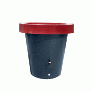 PLAST'UP ROTOMOULAGE Carré de plantation récupérateur d'eau de pluie lluvia  420l - GRISROUGE - gris 0036336945746