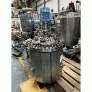 Réacteur aseptique sofast inox 316l 130 litres d'occasion avec enveloppe, agitation et chauffage - référence                        :                         c9596