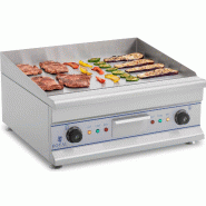 Royal Catering - Royal Catering Plancha Electrique RCG 60 (longueur 60 cm, 2 x 3.200 W, lisse, protection antiéclaboussures, dispositif - inox 425092