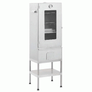 SOGO Four fumoir à barbecue avec table en acier galvanisé - 8720845861308