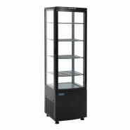 Vitrine réfrigérée panoramique avec porte incurvée - série C - noire 235L - Polar - CX573