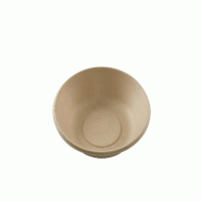 Betik Ecoline – 800 unités – Assiette creuse bagasse naturel – Ø 19 cm - beige Bagasse 1010292