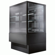Comptoir chaud ventilé noir avec 3 étagères et température 65°c l=1... - PH02FNE027