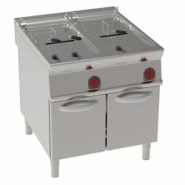 Friteuse electrique 20+20 litres sur support - 800x900x900 mm - 33000 W 400/3V - 39380613 Eurast - inox 39380613 Friteuse electrique 20+20 litres sur support - 800x900x900 mm - 33000 W 400/3V - 39380613 Eurast - inox 39380613