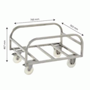 GILAC Chariot inox pour bac profond 170 L - 3701666000492 GILAC Chariot inox pour bac profond 170 L - 3701666000492