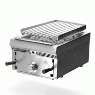Grill pierre de lave à gaz avec grille acier inox 300x550 mm | Mainho PBI30
