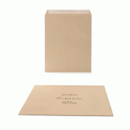 HAMELIN Boîte de 250 pochettes kraft 229x324 (C4), 90 g/m², auto-adhésives - 3020126602039