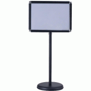 Helloshop26 - Porte-affiche réglable 89,5 x 33 x 28 cm usage intérieur et extérieur socle lesté design moderne en alliage 20_0017240 - aluminium 3