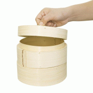Panier vapeur en bambou 2 étages (Ø)152 × (H)135 mm, 600 ml