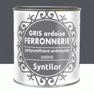 Peinture ferronnerie extérieur SYNTILOR, gris ardoise, 0.375 l