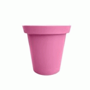 PLAST'UP ROTOMOULAGE Pot de fleurs rond xxl delight 200l - ROSE - rose 0669014882554