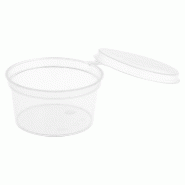 Pot à sauce avec couvercle transparent 30ml D5/4x2,7cm - par 1000