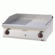 RM GASTRO Plaque de cuisson 80x51 électrique chromée combinée sans soubassement 400 V REDFOX - FTHRC 70/08 E - REDFOX - 0615402294195