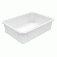 Schneider - Bac à pâtons pour pizza, PP, Volume : 10,0 L - blanc plastique polypropylène 202175