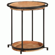 Table d'appoint Ø55x60 cm bois massif d'acacia Modèle Patio Phi Prime Plus - 4013512