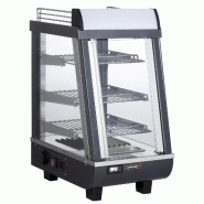 Vitrine chauffante à poser avec éclairage LED - 3 niveaux - 76 L - CVC76L | Casselin