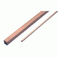 Baguette carrée en samba - 1000 x 2 x 2 mm Baguette carrée en samba - 1000 x 2 x 2 mm