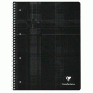 Clairefontaine Lot de 5 Cahier Metric Studium A4+ 225x297, 160p./80 feuilles perforées 90 g/m² reliure intégrale, Séyès - 3329680082517