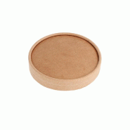 Couvercle carton kraft pour pot à glace 180ml Ø8,7cm - par 1000