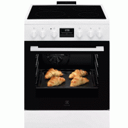 ELECTROLUX Cuisinière Vitrocéramique 58l 4 Feux Blanc LKR664177W - blanc 7333394044804