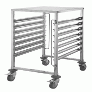 GastroHero Chariot à étagères ECO 7x EN 60x40 - inox TR-764