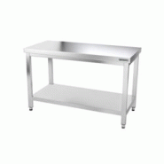 GGM Gastro Tables Inox de Travail Centrales Premium avec Etagère - Profondeur 600 mm - ATK146 - 4063326066323_0